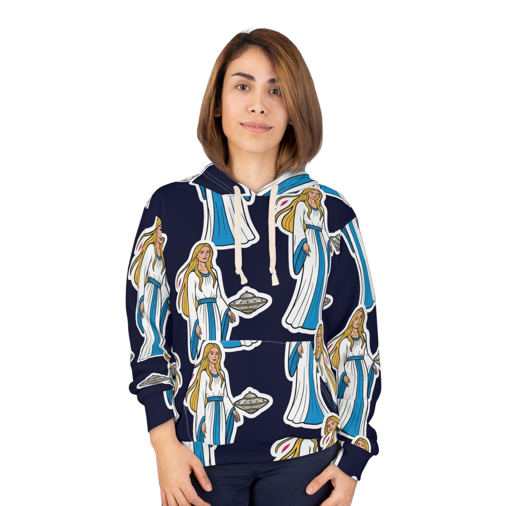 Pleiadian Beamship — All-Over Print Hoodie