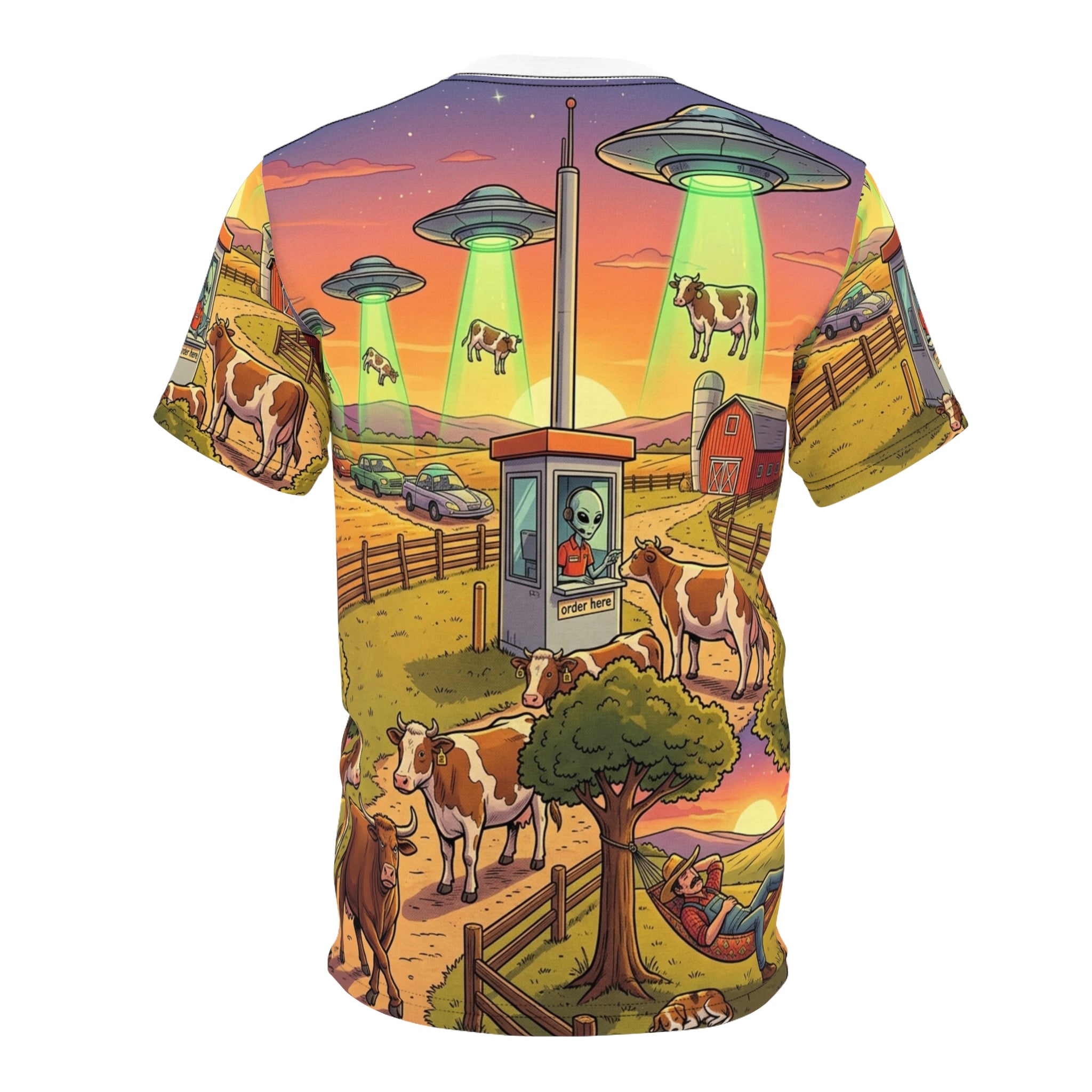 The Cattle Drive-Thru — All-Over Print Tee