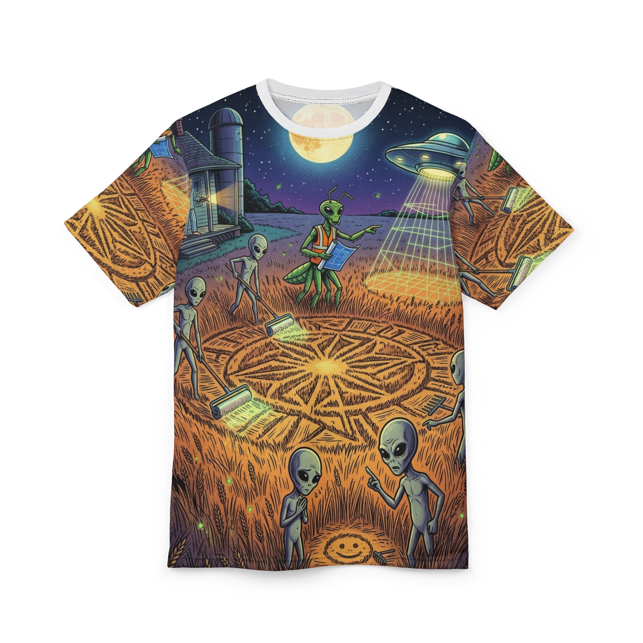 The Crop Circle Crew — All-Over Print Tee