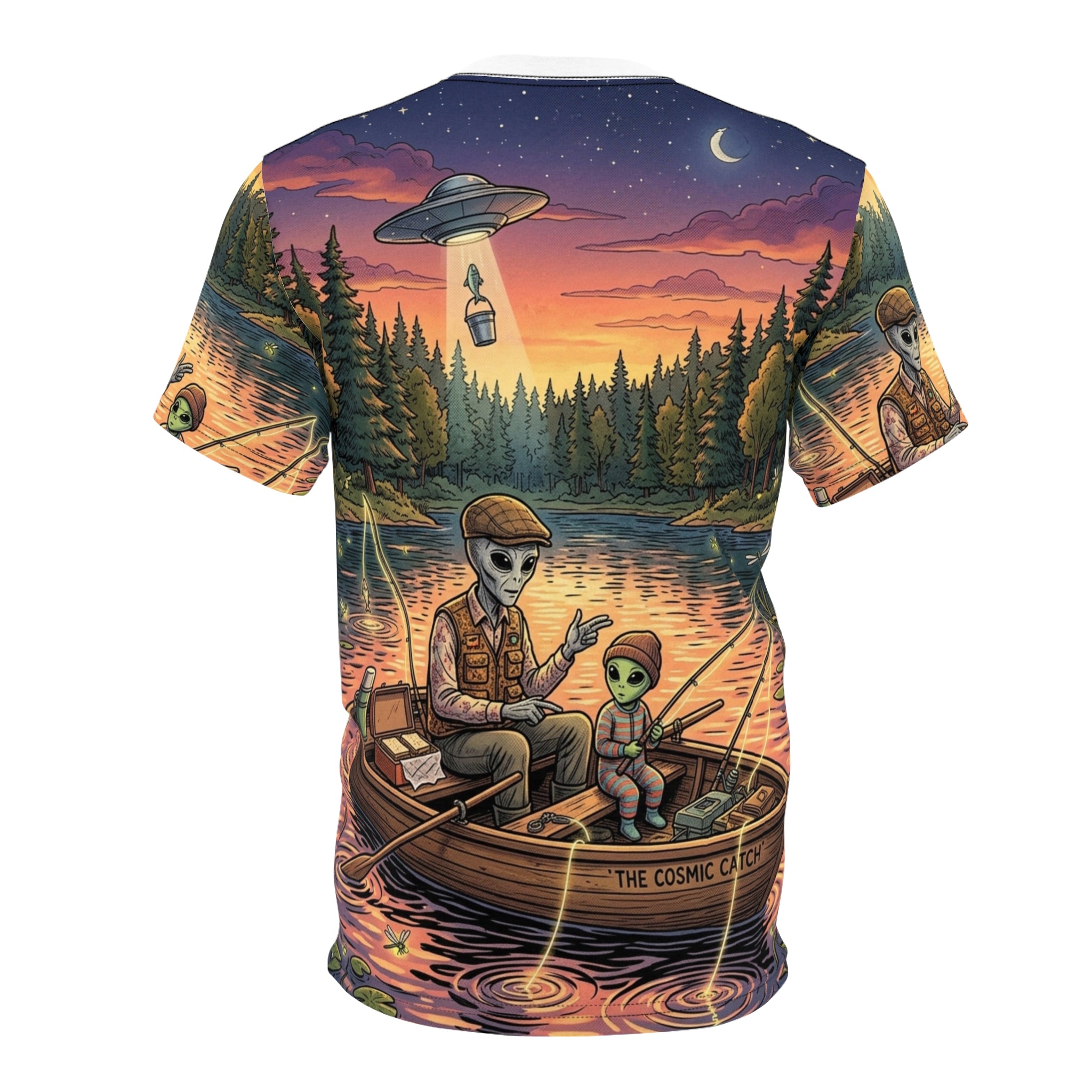 Fishing With Grandpa — All-Over Print Tee