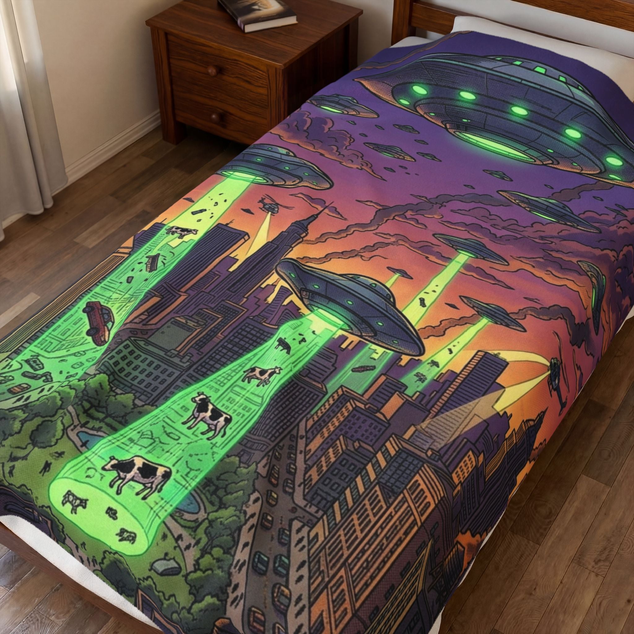Invasion Day — Velveteen Plush Blanket