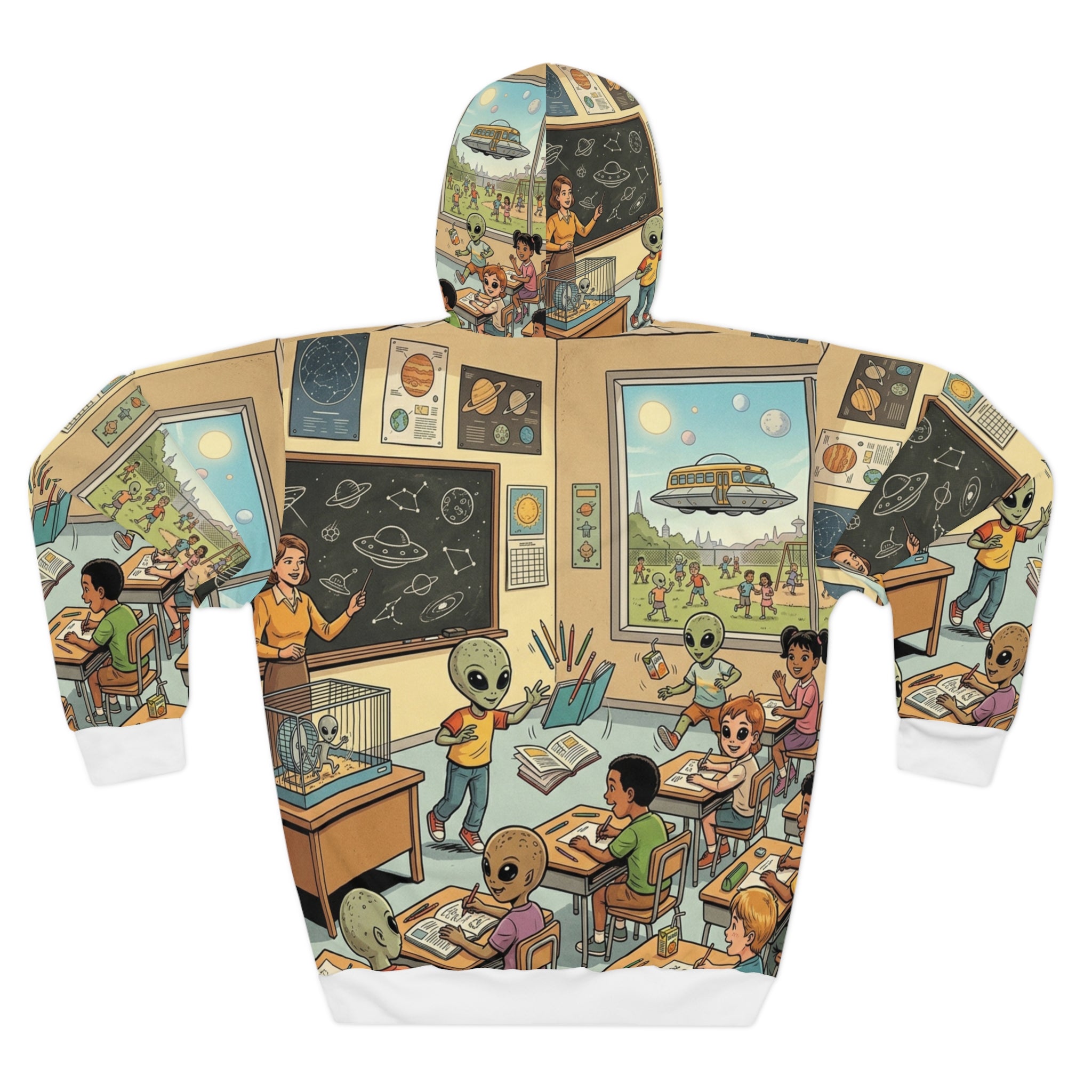 Hybrid School Day — All-Over Print Hoodie