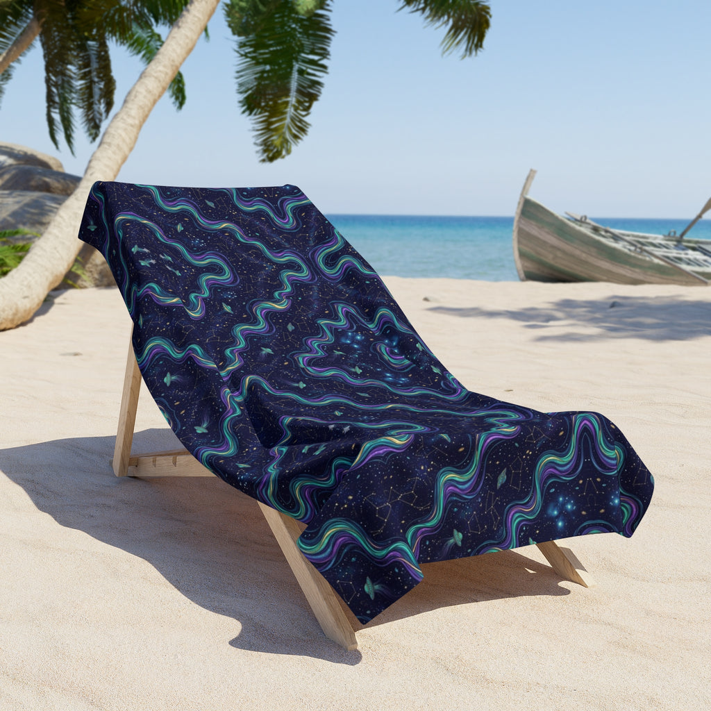 Pleiadian Aurora — Beach Towel