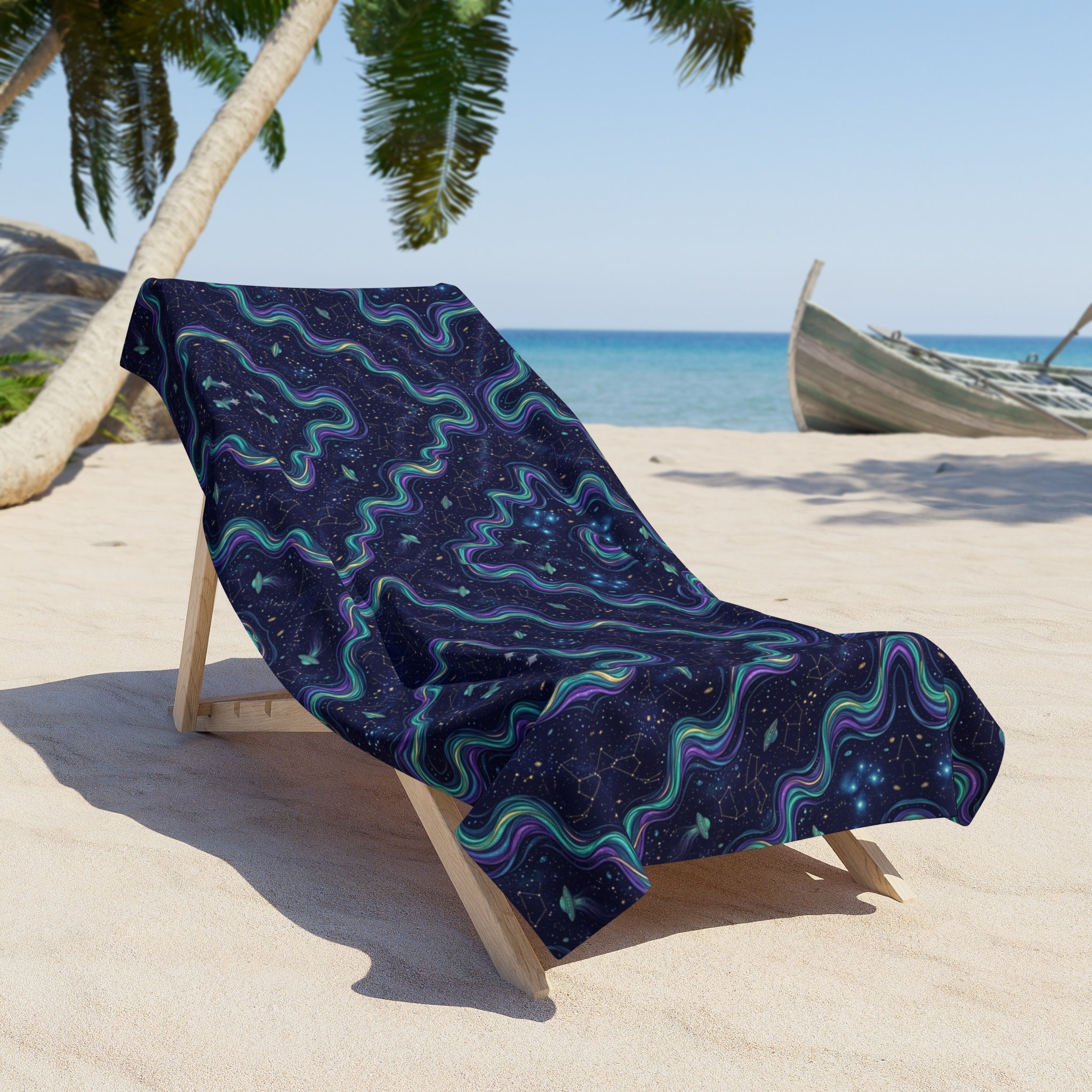 Pleiadian Aurora — Beach Towel