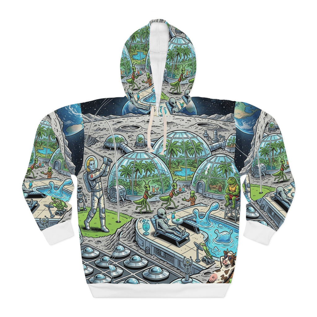 Moon Base Resort — All-Over Print Hoodie