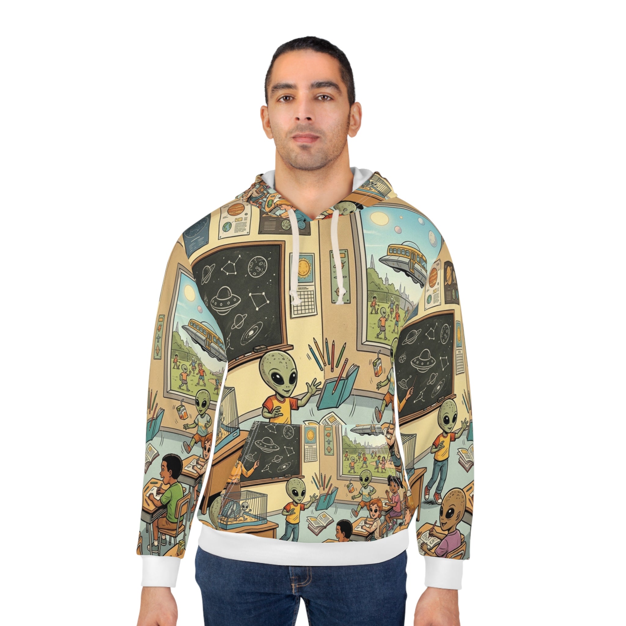 Hybrid School Day — All-Over Print Hoodie