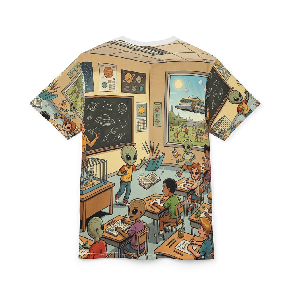 Hybrid School Day — All-Over Print Tee