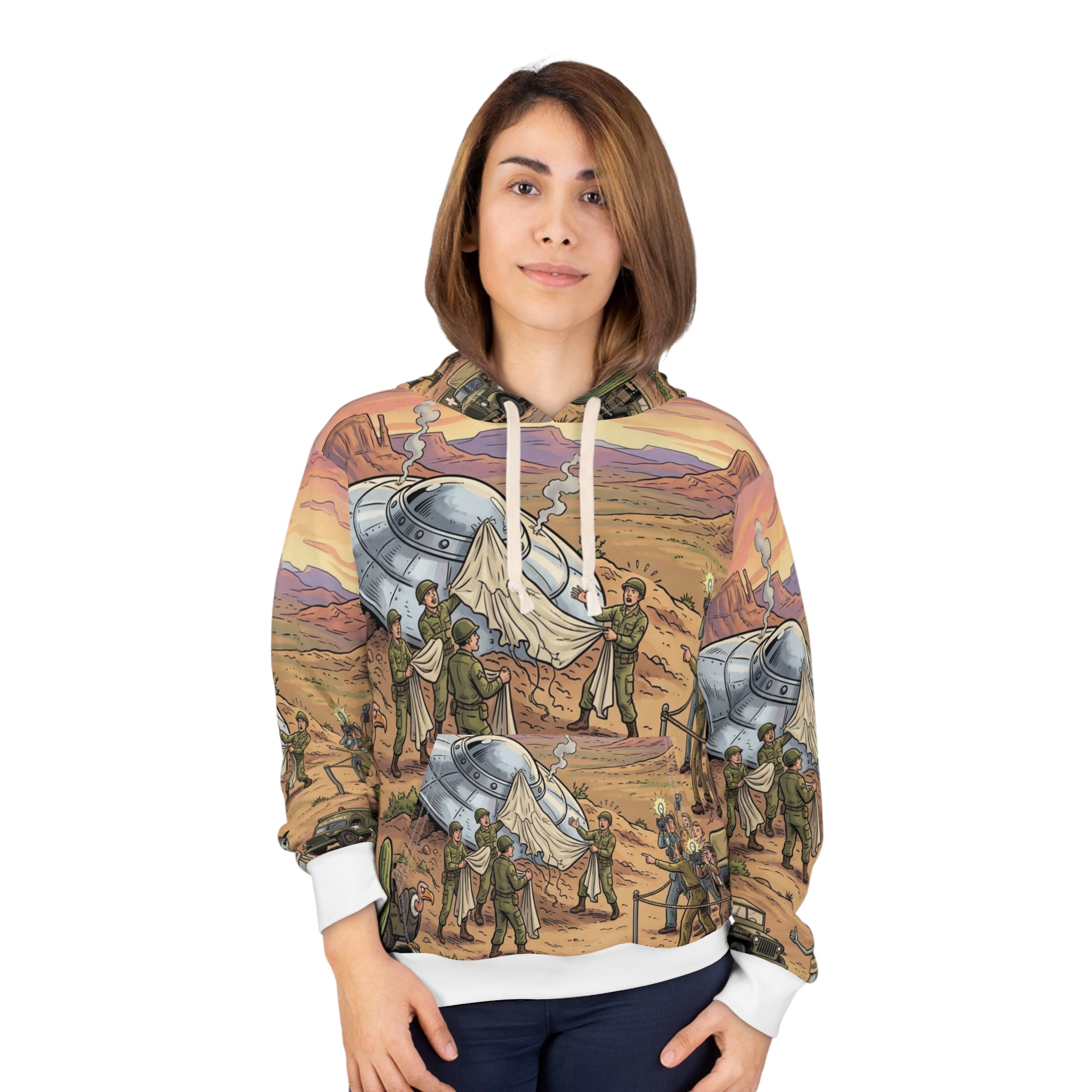 Roswell 1947 — All-Over Print Hoodie