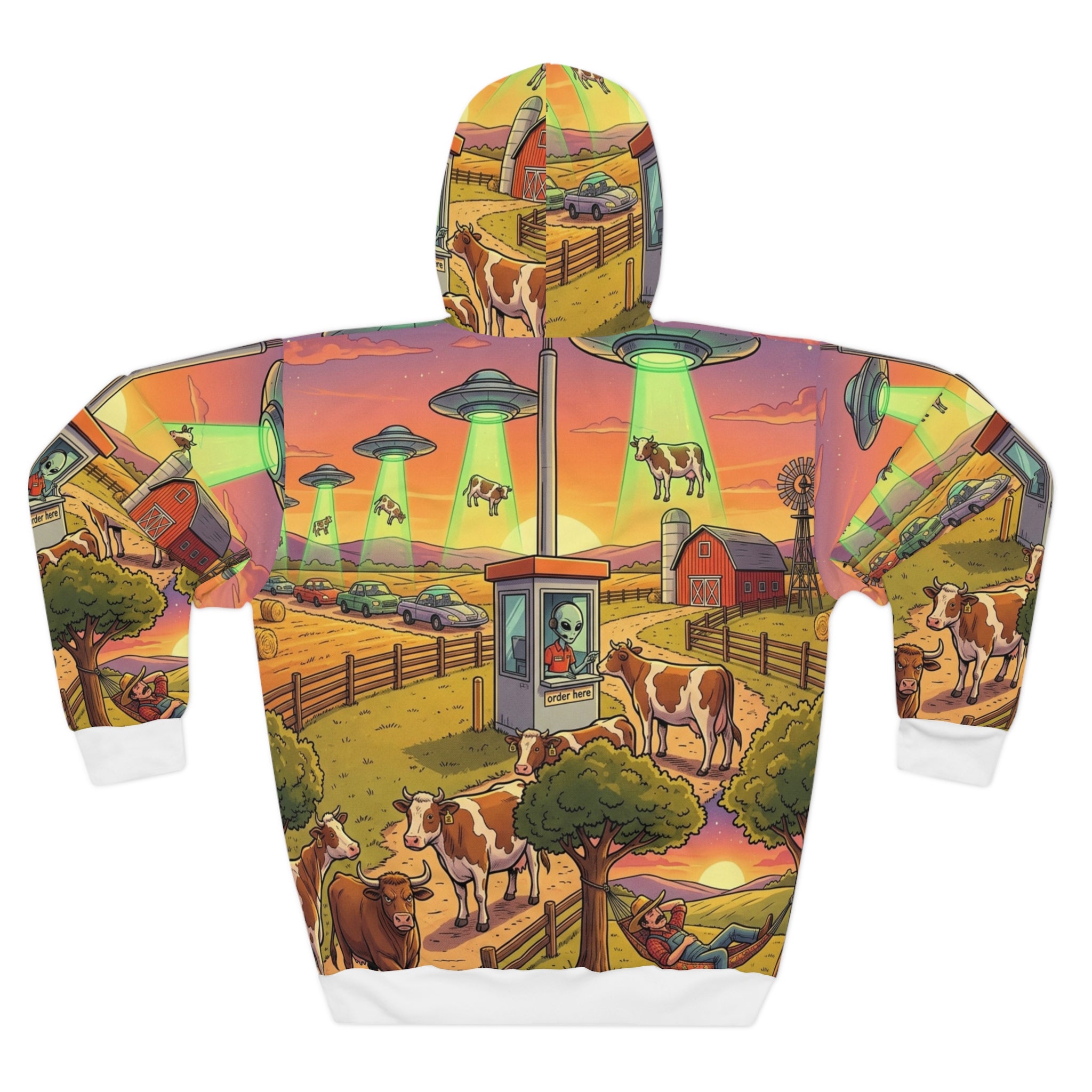 The Cattle Drive-Thru — All-Over Print Hoodie