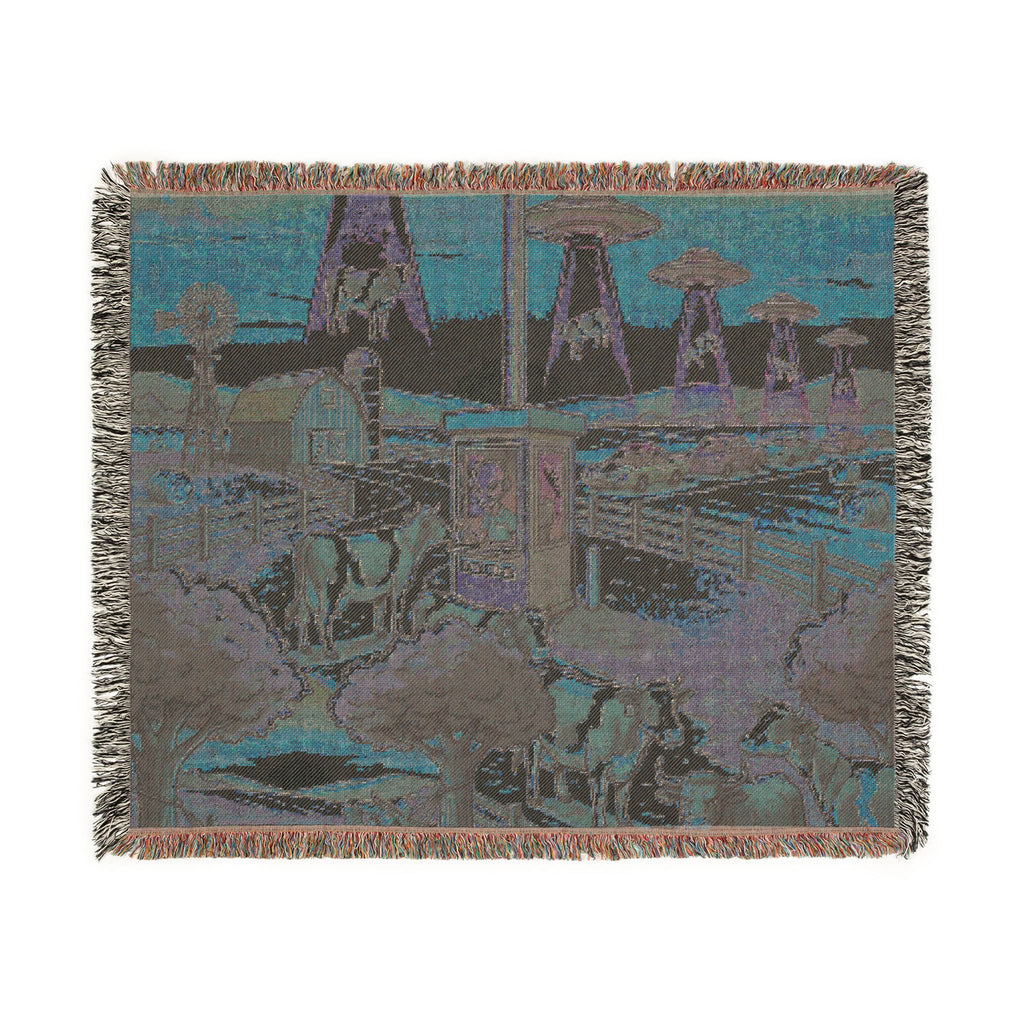 The Cattle Drive-Thru — Woven Blanket