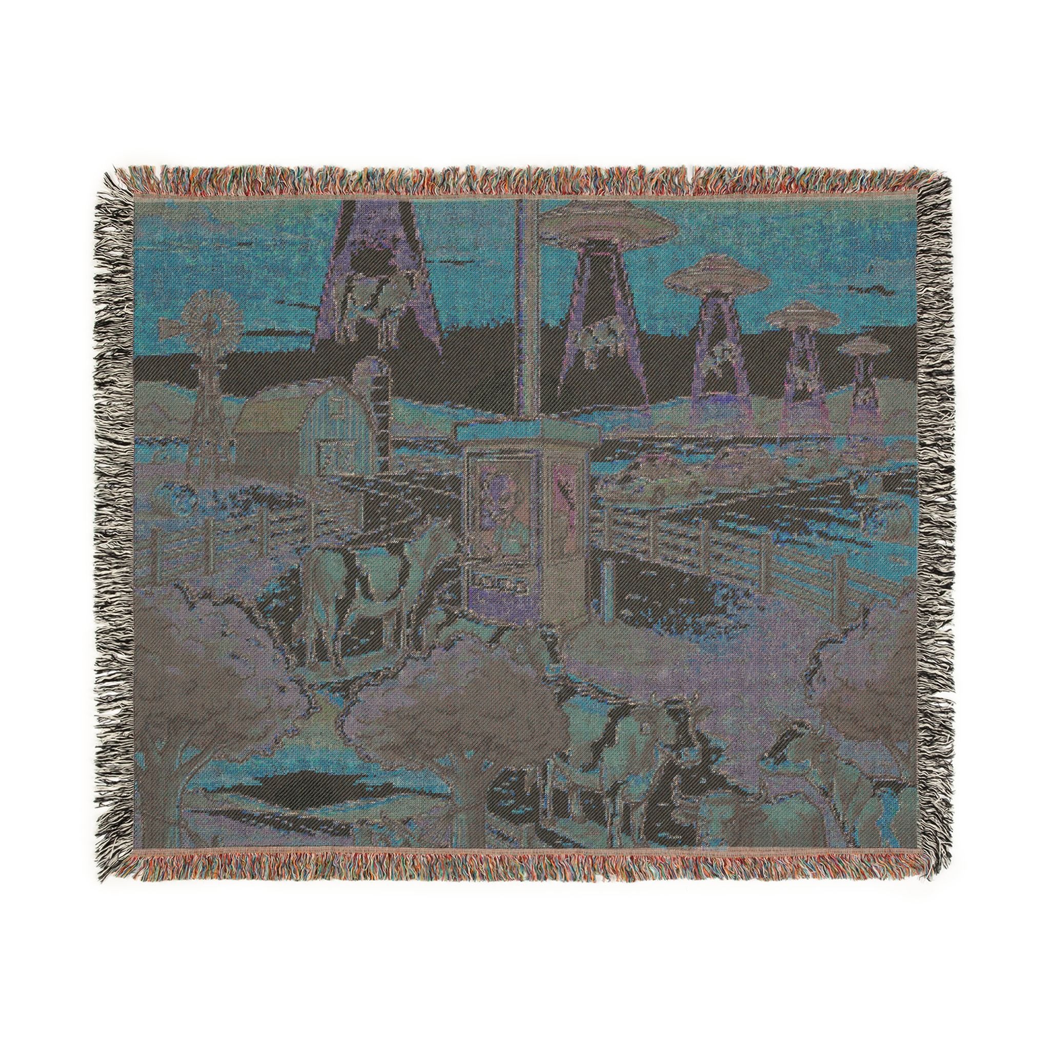 The Cattle Drive-Thru — Woven Blanket