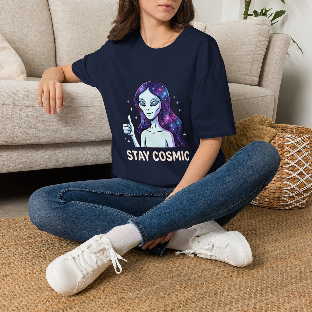 Stay Cosmic — Nordic Alien Tee