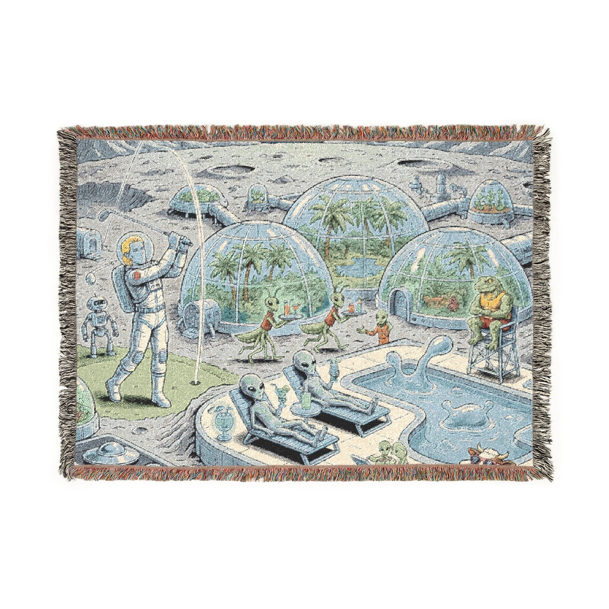 Moon Base Resort — Woven Blanket