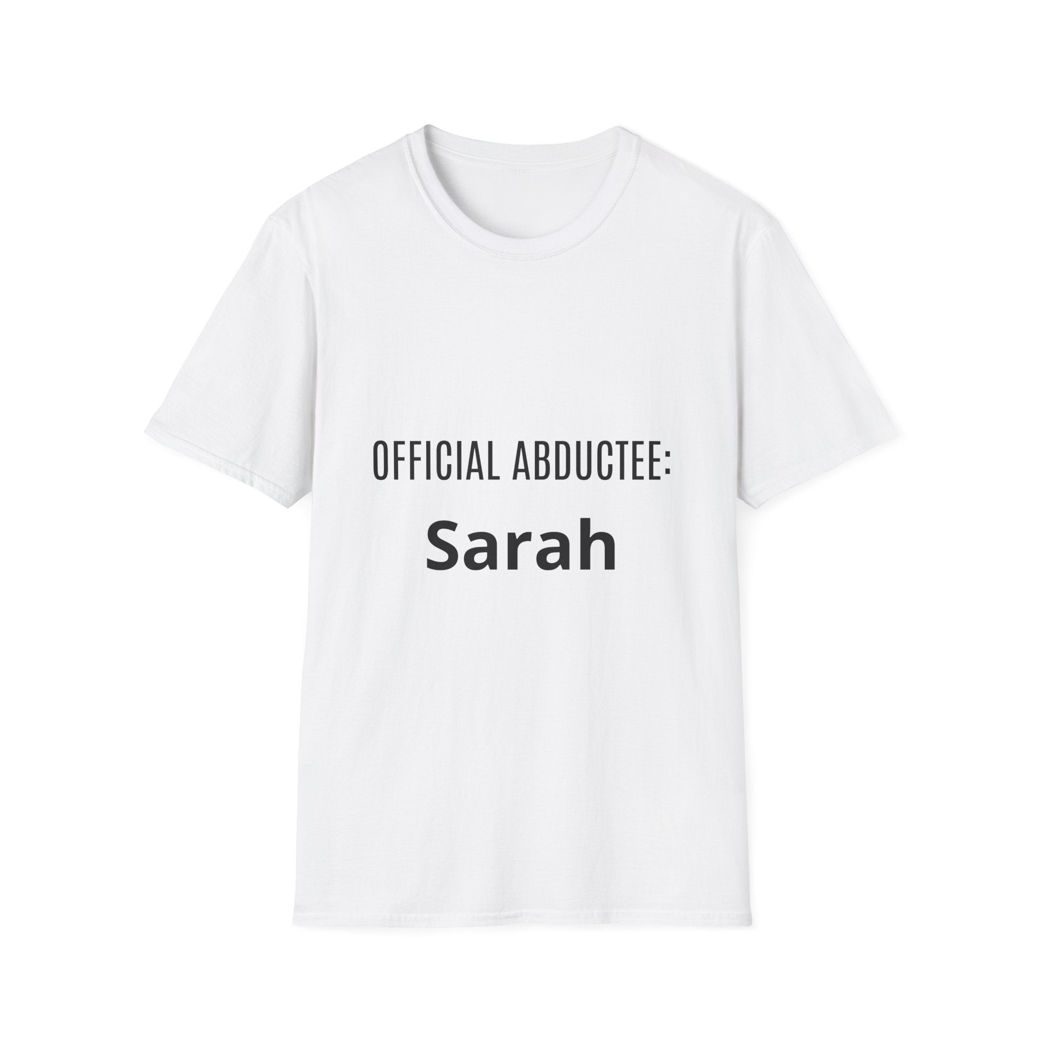 Official Abductee — Personalized Name Tee