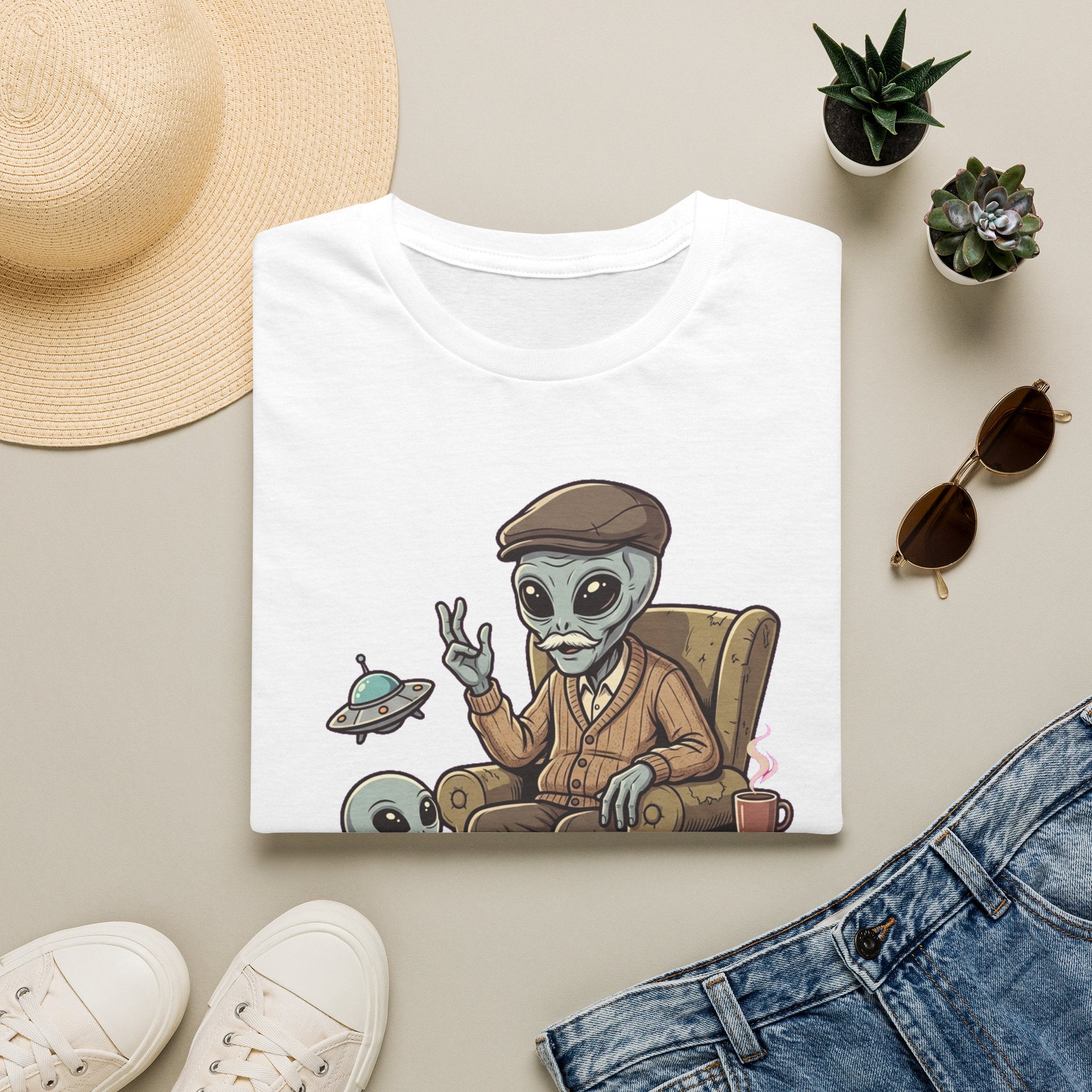 Best Grandpa In The Galaxy Tee