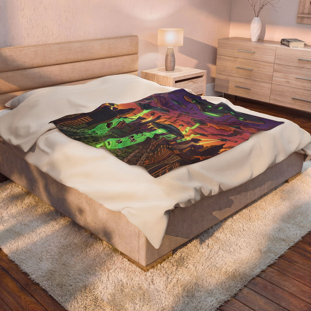 Invasion Day — Velveteen Plush Blanket