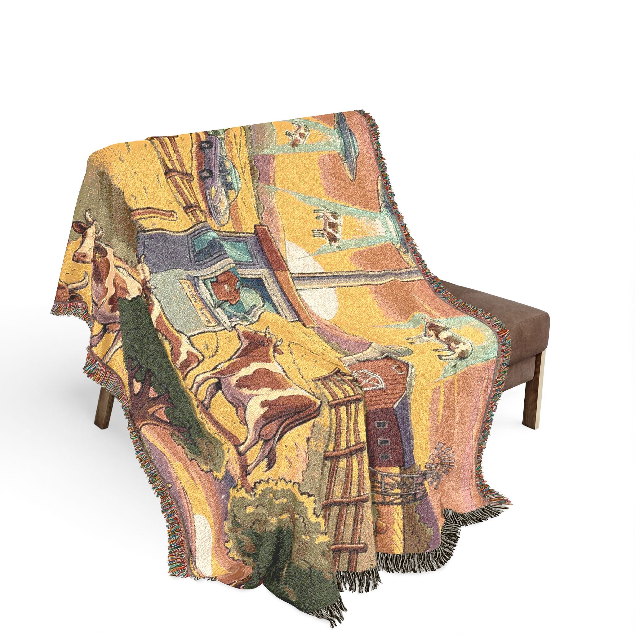 The Cattle Drive-Thru — Woven Blanket