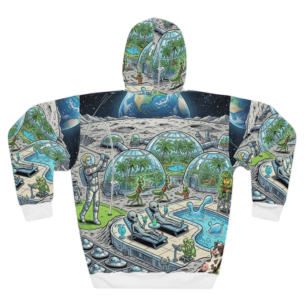 Moon Base Resort — All-Over Print Hoodie