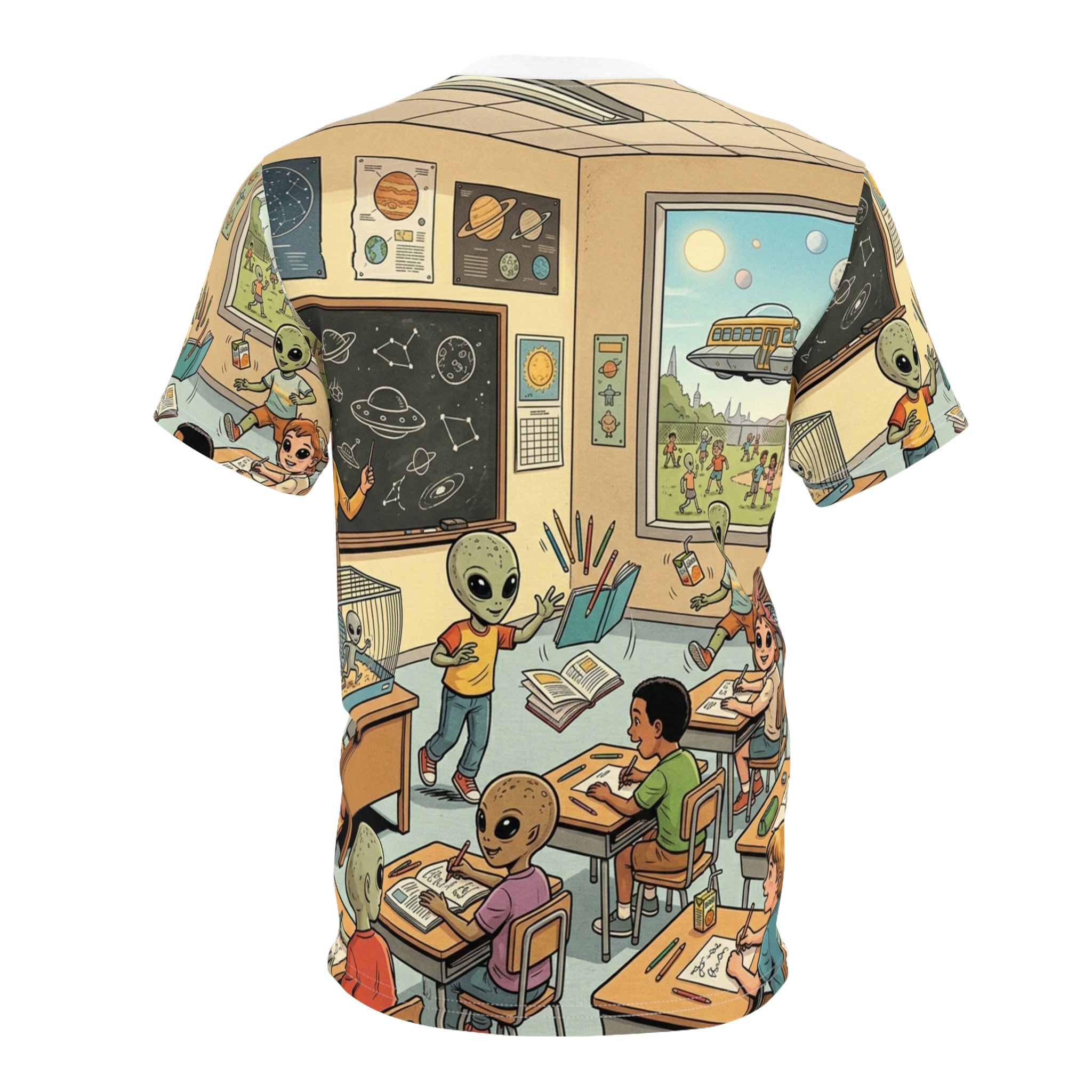 Hybrid School Day — All-Over Print Tee