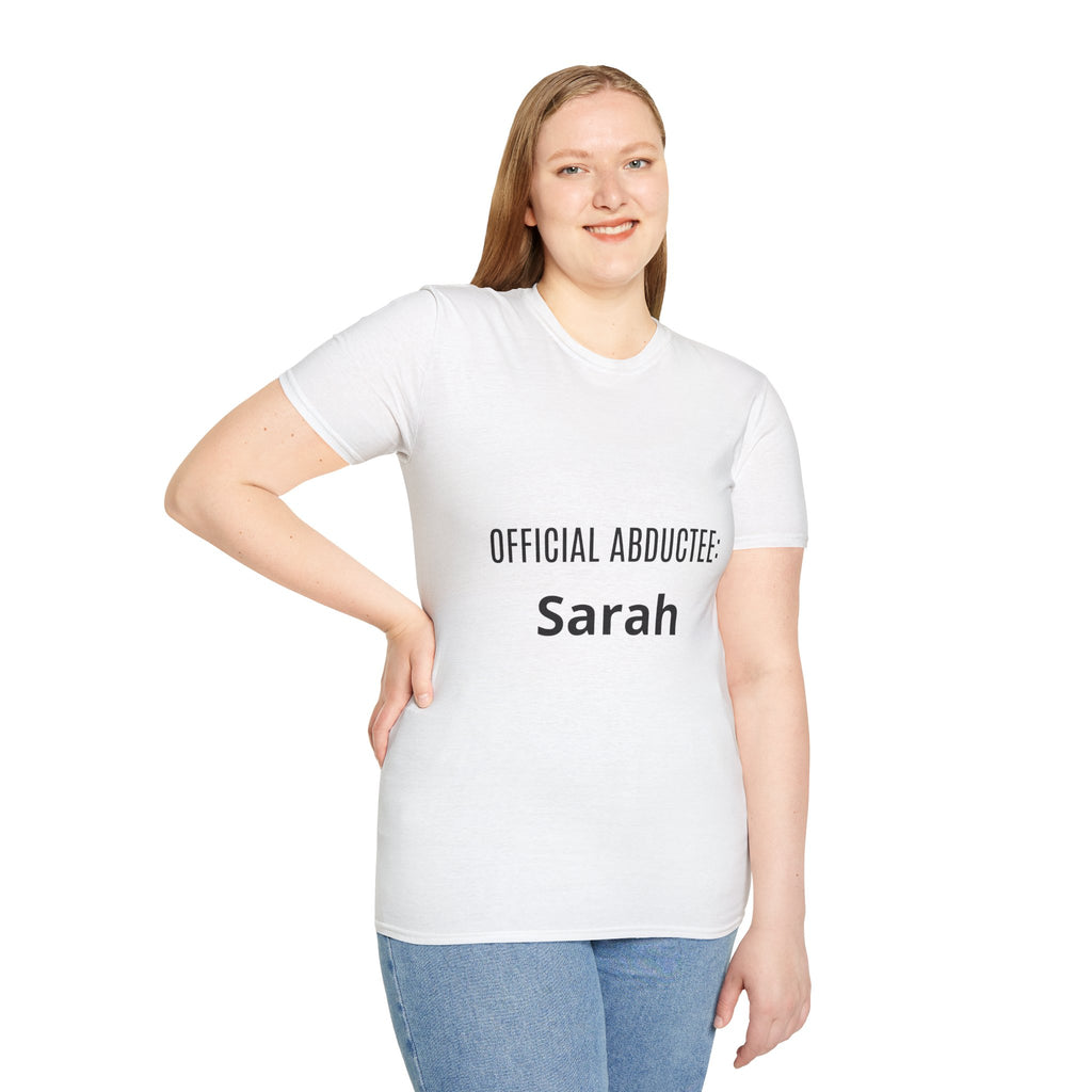 Official Abductee — Personalized Name Tee