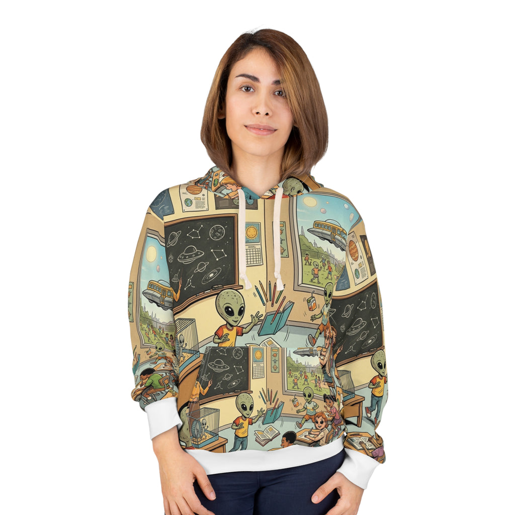 Hybrid School Day — All-Over Print Hoodie