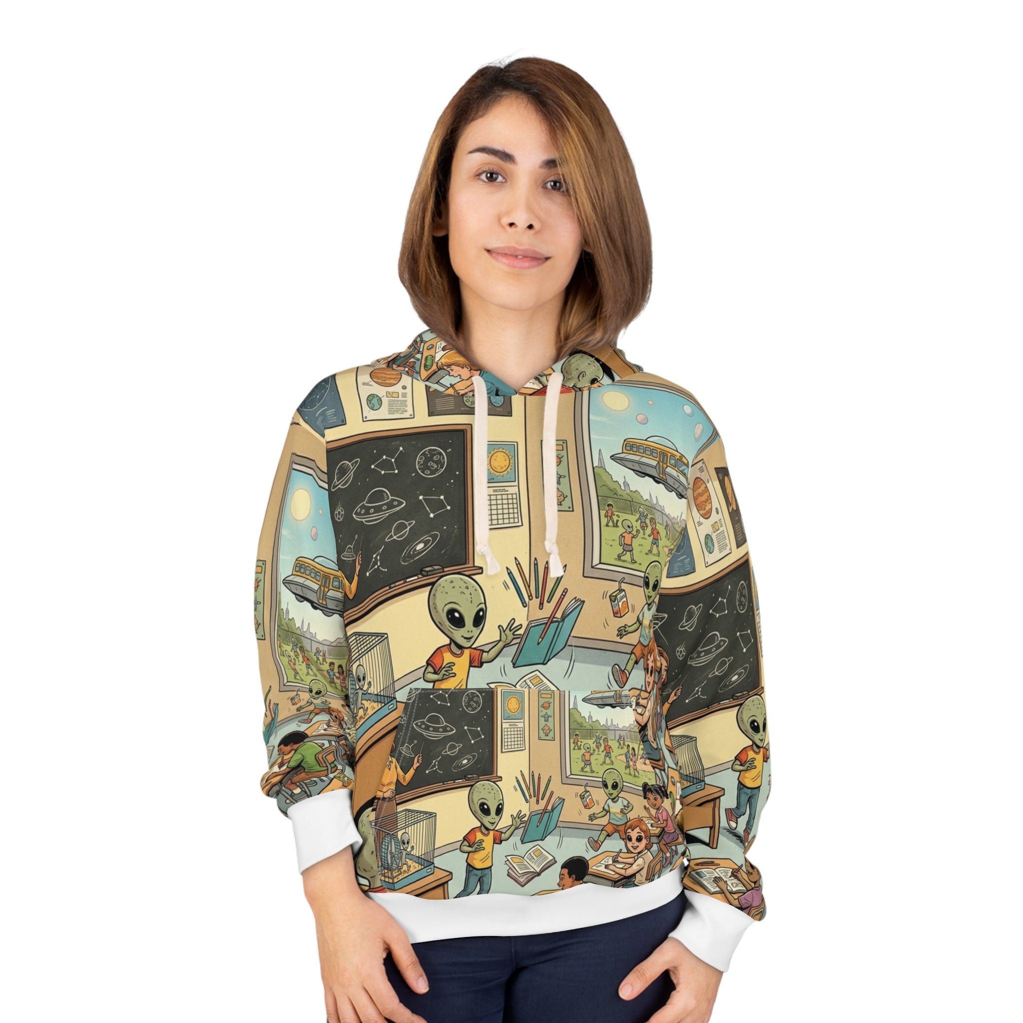Hybrid School Day — All-Over Print Hoodie