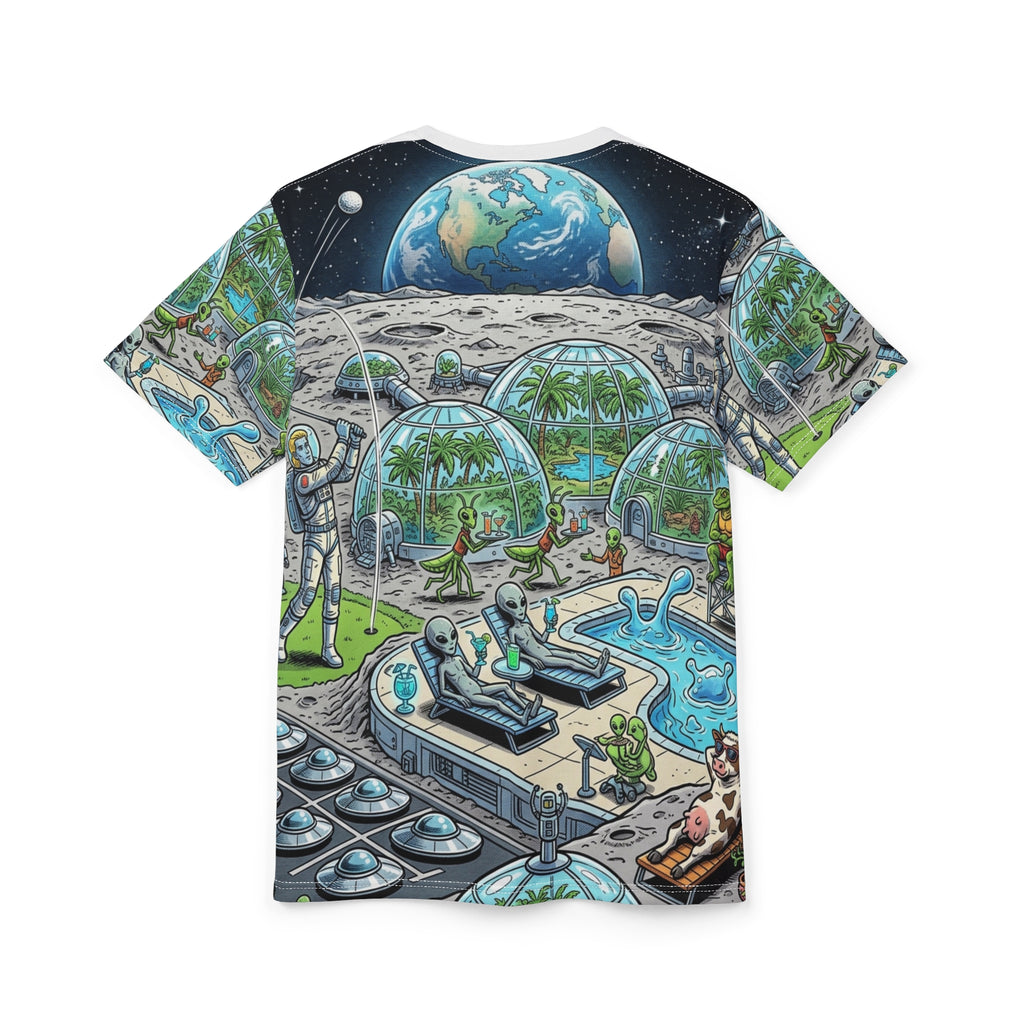 Moon Base Resort — All-Over Print Tee