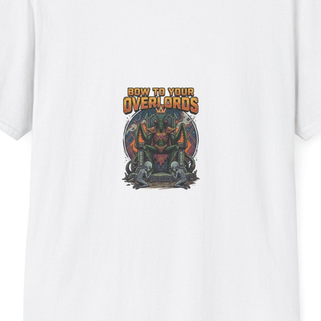Bow To Your Overlords design close-up