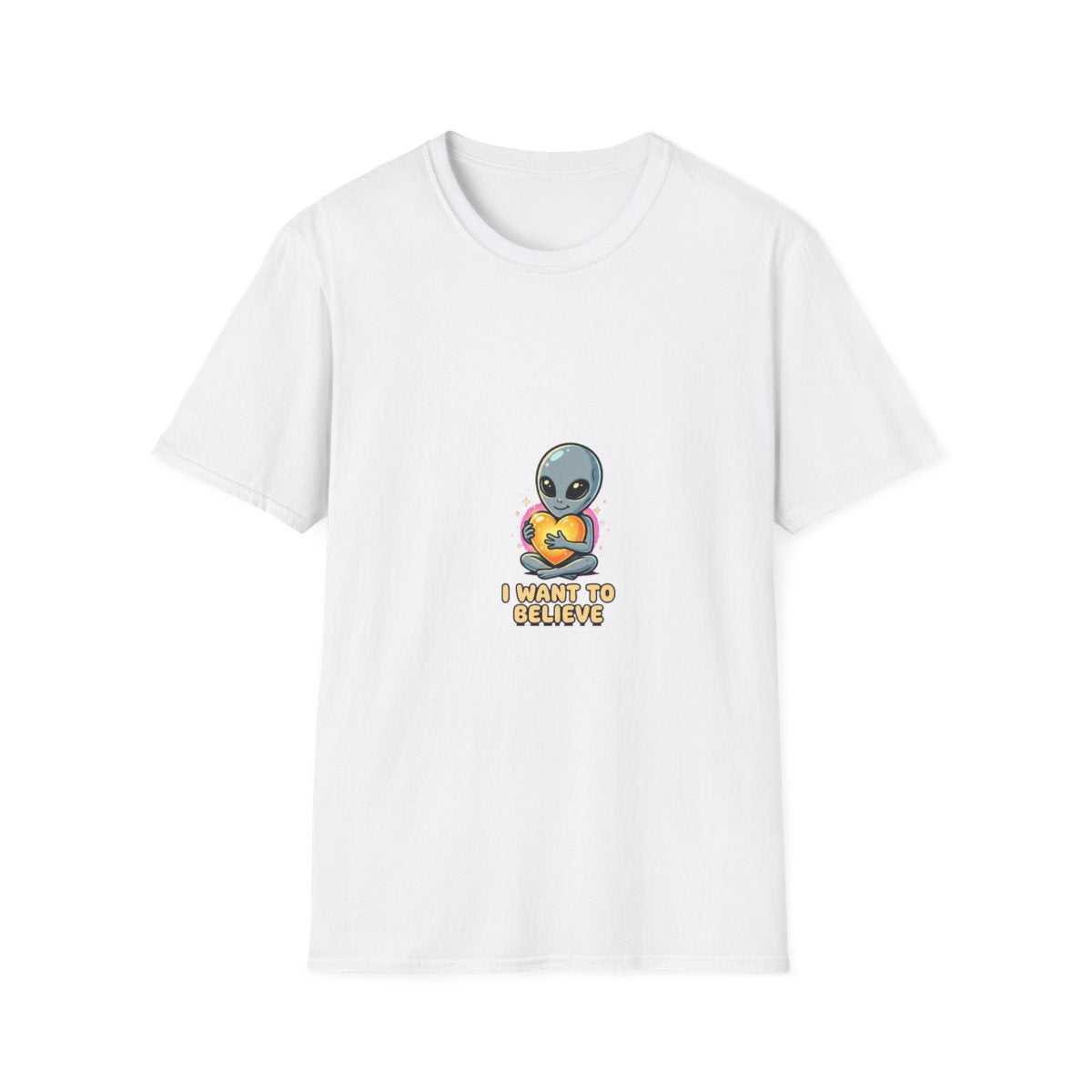 I Want To Believe Greys Tee mockup