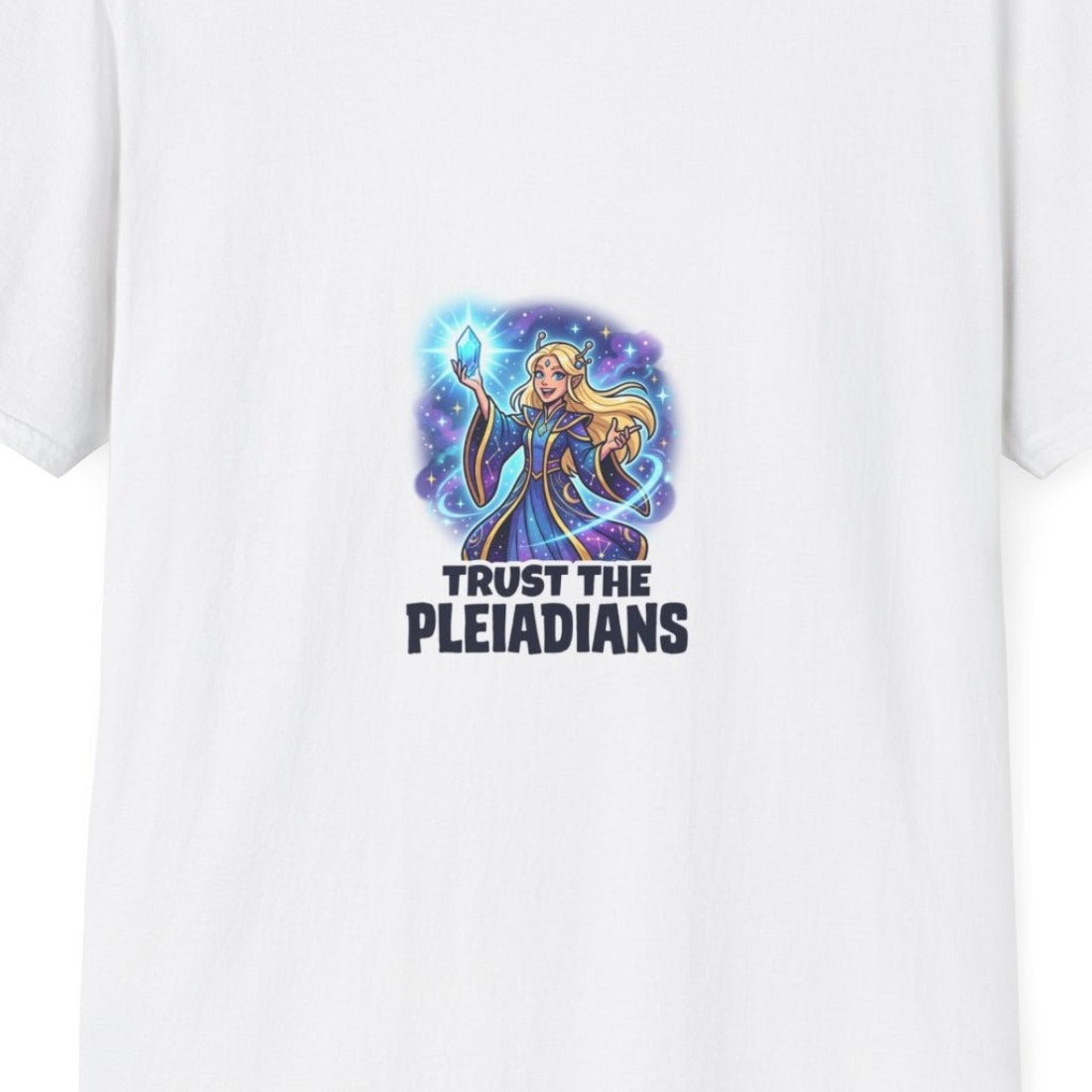 Trust The Pleiadians design close-up
