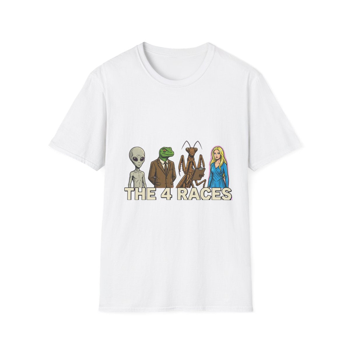 The 4 Races Tee mockup