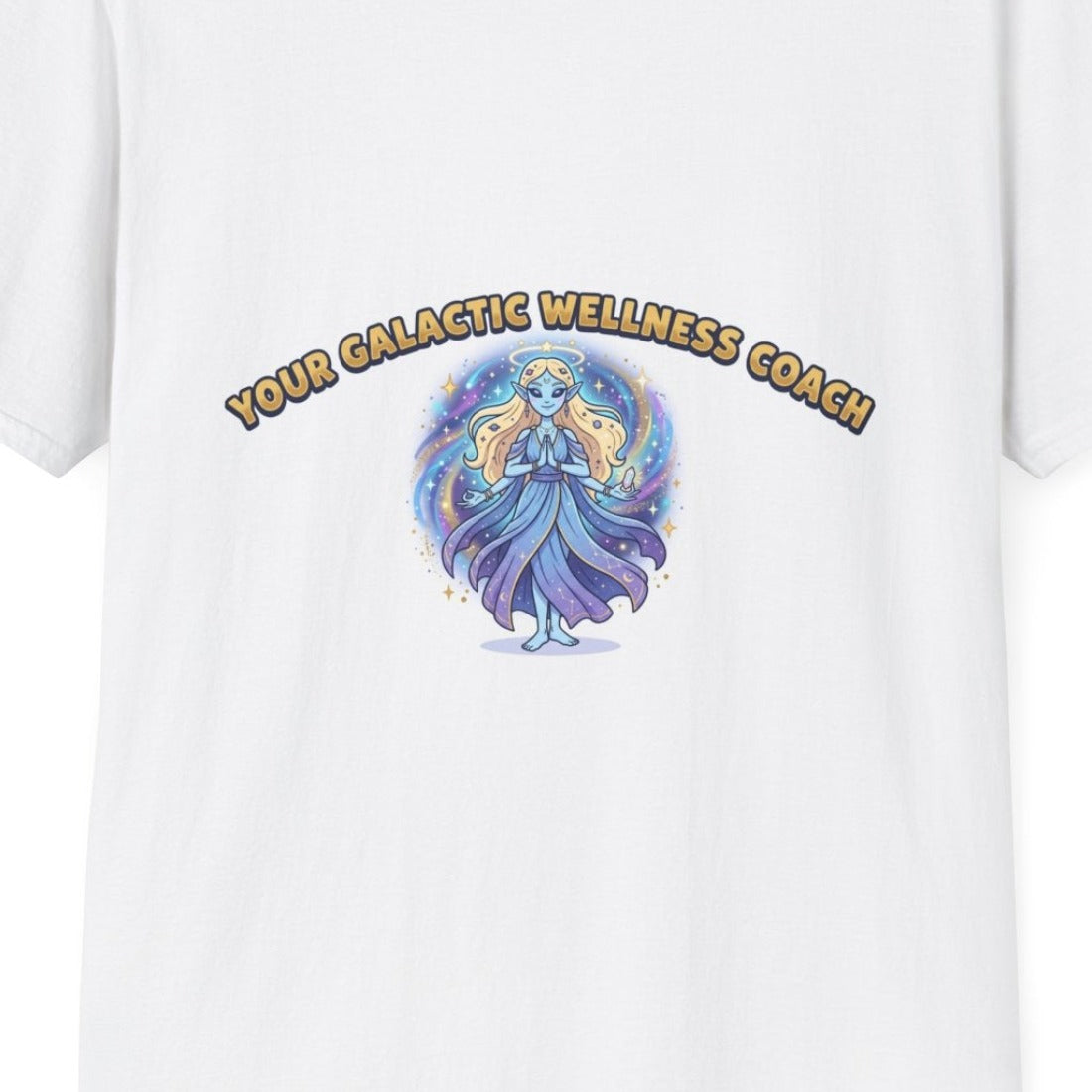 Your Galactic Wellness Coach design close-up